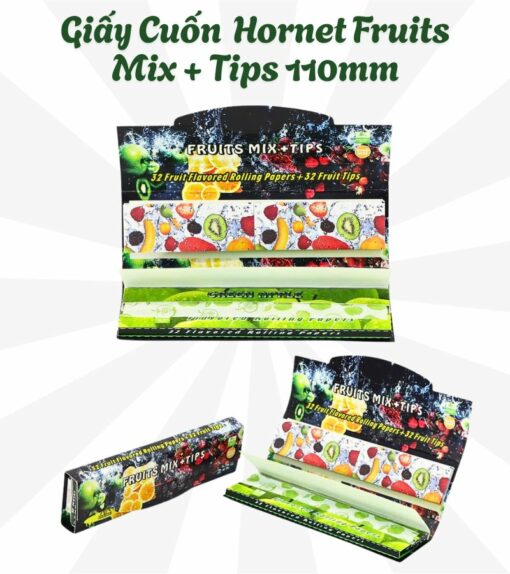 Giấy Cuốn Hornet Fruits Mix + Tips 110mm