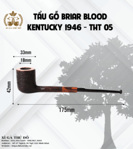 Tẩu gỗ Briar Blood Kentucky 1946 – THT 05