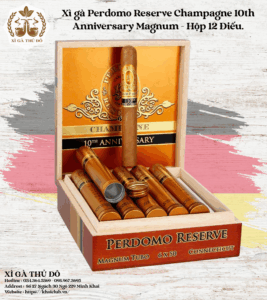 Xì gà Perdomo Reserve Champagne 10th Anniversary Magnum - Hộp 12